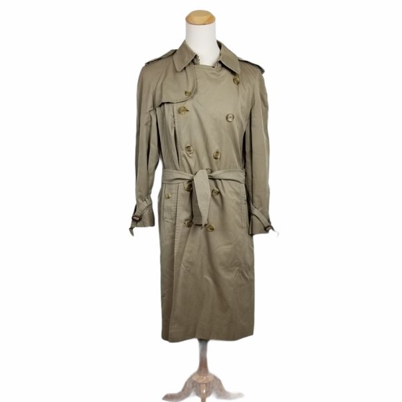 BURBERRY'S Classic Beige Trench Coat Plaid Liner - Picture 8 of 11